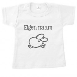 kort shirt wit eigennaam4